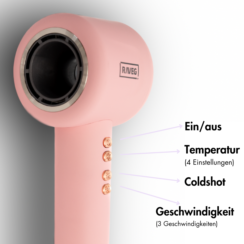 RAVEG Hyperpower ® Pink - Haartrockner